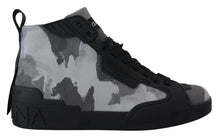 Load image into Gallery viewer, Dolce &amp; Gabbana Camo Gray High-Top Sneakers
