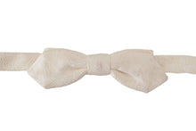 Load image into Gallery viewer, Dolce &amp; Gabbana Elegant White Silk Bow Tie
