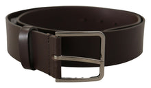 Load image into Gallery viewer, Dolce &amp; Gabbana Elegant Dark Brown Leather Belt
