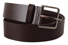 Load image into Gallery viewer, Dolce &amp; Gabbana Elegant Dark Brown Leather Belt
