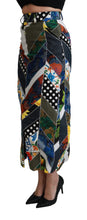 Load image into Gallery viewer, Dolce &amp; Gabbana Elegant Geometric Print High-Waist Skirt
