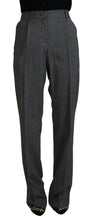 Load image into Gallery viewer, Dolce &amp; Gabbana High-Waist Plaid Virgin Wool Pants
