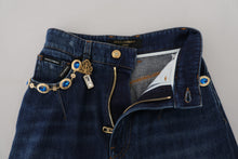 Load image into Gallery viewer, Dolce &amp; Gabbana Embellished Straight Leg Designer Jeans
