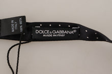 Load image into Gallery viewer, Dolce &amp; Gabbana Elegant Black Polka Dot Silk Bow Tie
