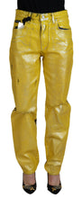 Load image into Gallery viewer, Dolce &amp; Gabbana Chic High Waist Straight Jeans in Vibrant Yellow
