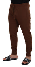 Load image into Gallery viewer, Dolce &amp; Gabbana Brown Cashmere Men Drawstring Jogger Pants
