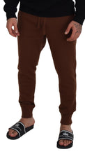 Load image into Gallery viewer, Dolce &amp; Gabbana Brown Cashmere Men Drawstring Jogger Pants
