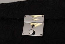 Load image into Gallery viewer, Dolce &amp; Gabbana Elegant Black Silver Clutch Portfolio
