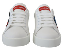 Load image into Gallery viewer, Dolce &amp; Gabbana White Portofino Logo Classic Sneakers Shoes
