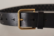 Load image into Gallery viewer, Dolce &amp; Gabbana Elegant Leather Belt with Logo Engraved Buckle
