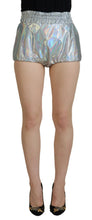 Load image into Gallery viewer, Dolce &amp; Gabbana Elevated Elegance Silver High Waist Shorts
