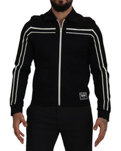 Load image into Gallery viewer, Dolce &amp; Gabbana Elegant Full Zip Black and White Sweater
