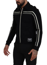 Load image into Gallery viewer, Dolce &amp; Gabbana Elegant Full Zip Black and White Sweater
