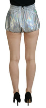 Load image into Gallery viewer, Dolce &amp; Gabbana Elevated Elegance Silver High Waist Shorts
