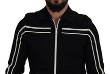 Load image into Gallery viewer, Dolce &amp; Gabbana Elegant Full Zip Black and White Sweater
