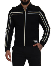 Load image into Gallery viewer, Dolce &amp; Gabbana Elegant Full Zip Black and White Sweater
