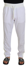 Load image into Gallery viewer, Dolce &amp; Gabbana White Polyester Crown Logo Jogger Pants
