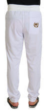 Load image into Gallery viewer, Dolce &amp; Gabbana White Polyester Crown Logo Jogger Pants
