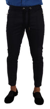 Load image into Gallery viewer, Dolce &amp; Gabbana Elegant Dark Blue Skinny Jogging Pants

