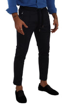 Load image into Gallery viewer, Dolce &amp; Gabbana Elegant Dark Blue Skinny Jogging Pants
