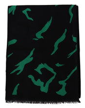 Load image into Gallery viewer, Givenchy Elegant Wool Silk Black Unisex Scarf
