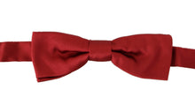 Load image into Gallery viewer, Dolce &amp; Gabbana Elegant Silk Red Bow Tie
