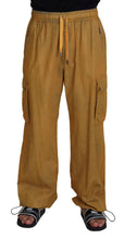 Load image into Gallery viewer, Dolce &amp; Gabbana Brown Linen Drawstring Cargo Pants
