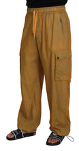 Load image into Gallery viewer, Dolce &amp; Gabbana Brown Linen Drawstring Cargo Pants
