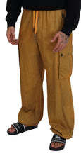 Load image into Gallery viewer, Dolce &amp; Gabbana Brown Linen Drawstring Cargo Pants
