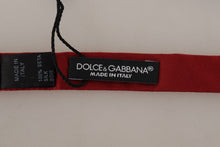 Load image into Gallery viewer, Dolce &amp; Gabbana Elegant Silk Red Bow Tie
