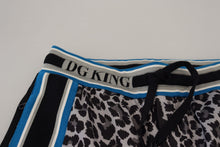 Load image into Gallery viewer, Dolce &amp; Gabbana Multicolor DG King Leopard Print Jogger Pants
