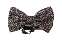 Load image into Gallery viewer, Dolce &amp; Gabbana Elegant Black and White Silk Bow Tie
