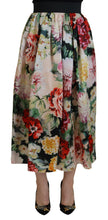 Load image into Gallery viewer, Dolce &amp; Gabbana Exquisite High Waist Floral Silk Skirt
