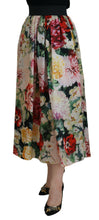 Load image into Gallery viewer, Dolce &amp; Gabbana Exquisite High Waist Floral Silk Skirt
