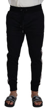 Load image into Gallery viewer, Dolce &amp; Gabbana Black DG Print Mens Jogger Pants
