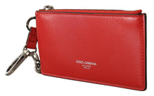 Load image into Gallery viewer, Dolce &amp; Gabbana Elegant Leather Keychain in Vibrant Red
