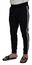 Load image into Gallery viewer, Dolce &amp; Gabbana Black DG Print Mens Jogger Pants
