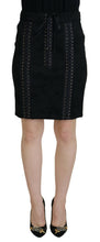 Load image into Gallery viewer, Dolce &amp; Gabbana Elegant Black High-Waist Silk-Lined Skirt
