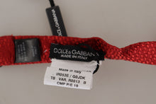 Load image into Gallery viewer, Dolce &amp; Gabbana Elegant Red Silk Bow Tie
