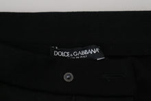 Load image into Gallery viewer, Dolce &amp; Gabbana Black Wool Horseshoe Jogger Pants
