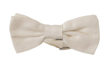 Load image into Gallery viewer, Dolce &amp; Gabbana Elegant Off White Silk Bow Tie
