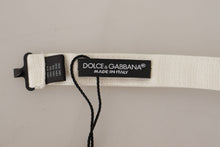 Load image into Gallery viewer, Dolce &amp; Gabbana Elegant Off White Silk Bow Tie
