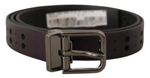 Load image into Gallery viewer, Dolce &amp; Gabbana Burgundy Elegance Leather Belt
