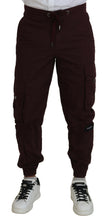 Load image into Gallery viewer, Dolce &amp; Gabbana Bordeaux Cotton Cargo Jogger Sweatpants Pants
