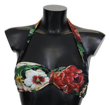 Load image into Gallery viewer, Dolce &amp; Gabbana Chic Floral Print Bikini Top - Summer Elegance
