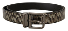 Load image into Gallery viewer, Dolce &amp; Gabbana Elegant Leather Silver Buckle Belt
