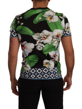 Load image into Gallery viewer, Dolce &amp; Gabbana Black Floral Print Crewneck T-shirt
