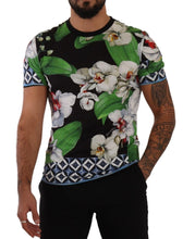 Load image into Gallery viewer, Dolce &amp; Gabbana Black Floral Print Crewneck T-shirt
