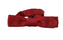 Load image into Gallery viewer, Dolce &amp; Gabbana Elegant Red Silk Bow Tie
