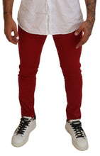 Load image into Gallery viewer, Dolce &amp; Gabbana Red Skinny Cotton Stretch Denim Jeans
